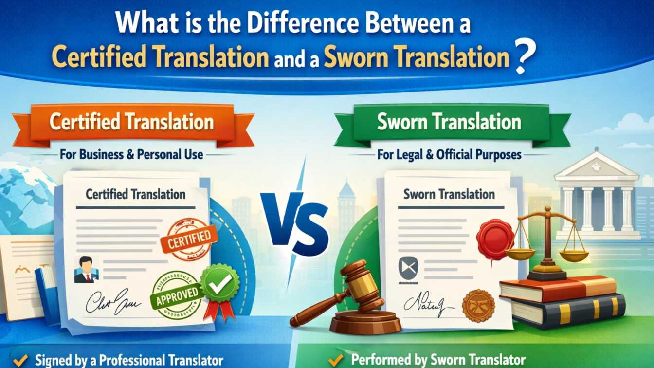What is the difference between a certified translation and a sworn translation?